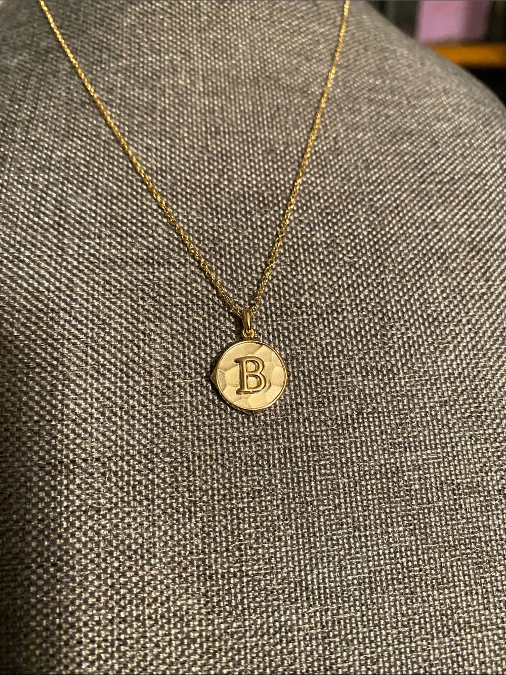 Kendra Scott initial B gold tone necklace. Great gift for your beautiful bestie!